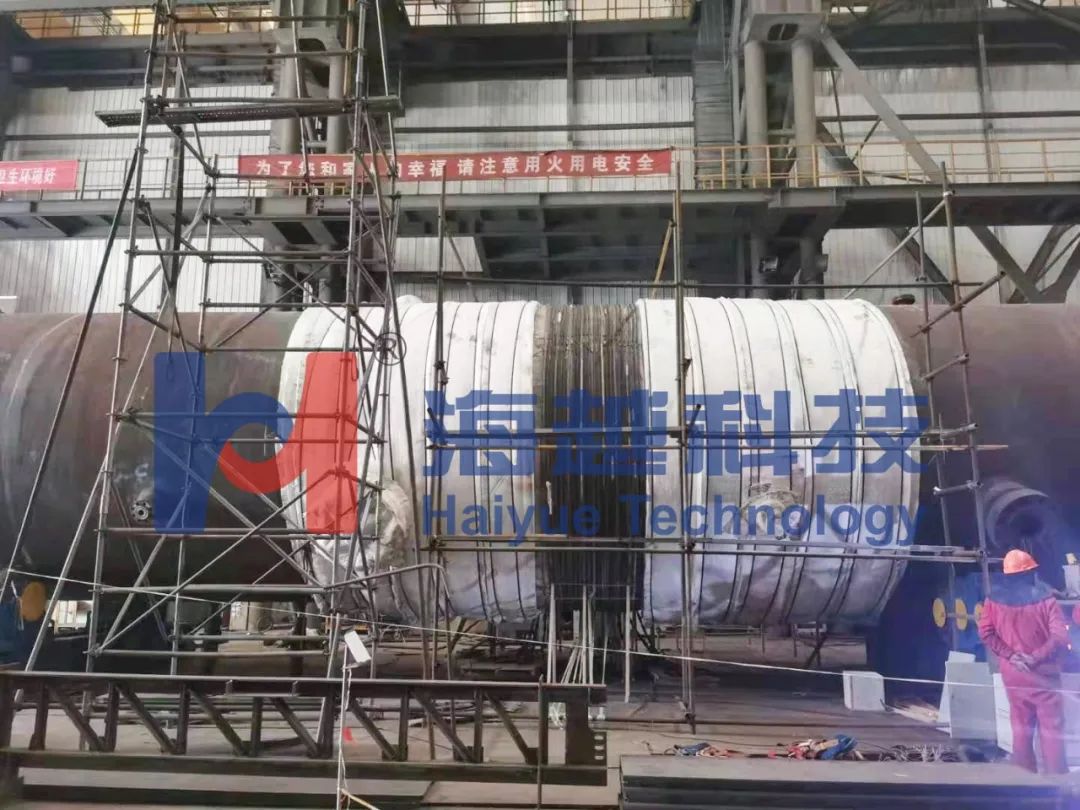 直径3800mm,壁厚190+7.5mm,热处理温度705±14℃